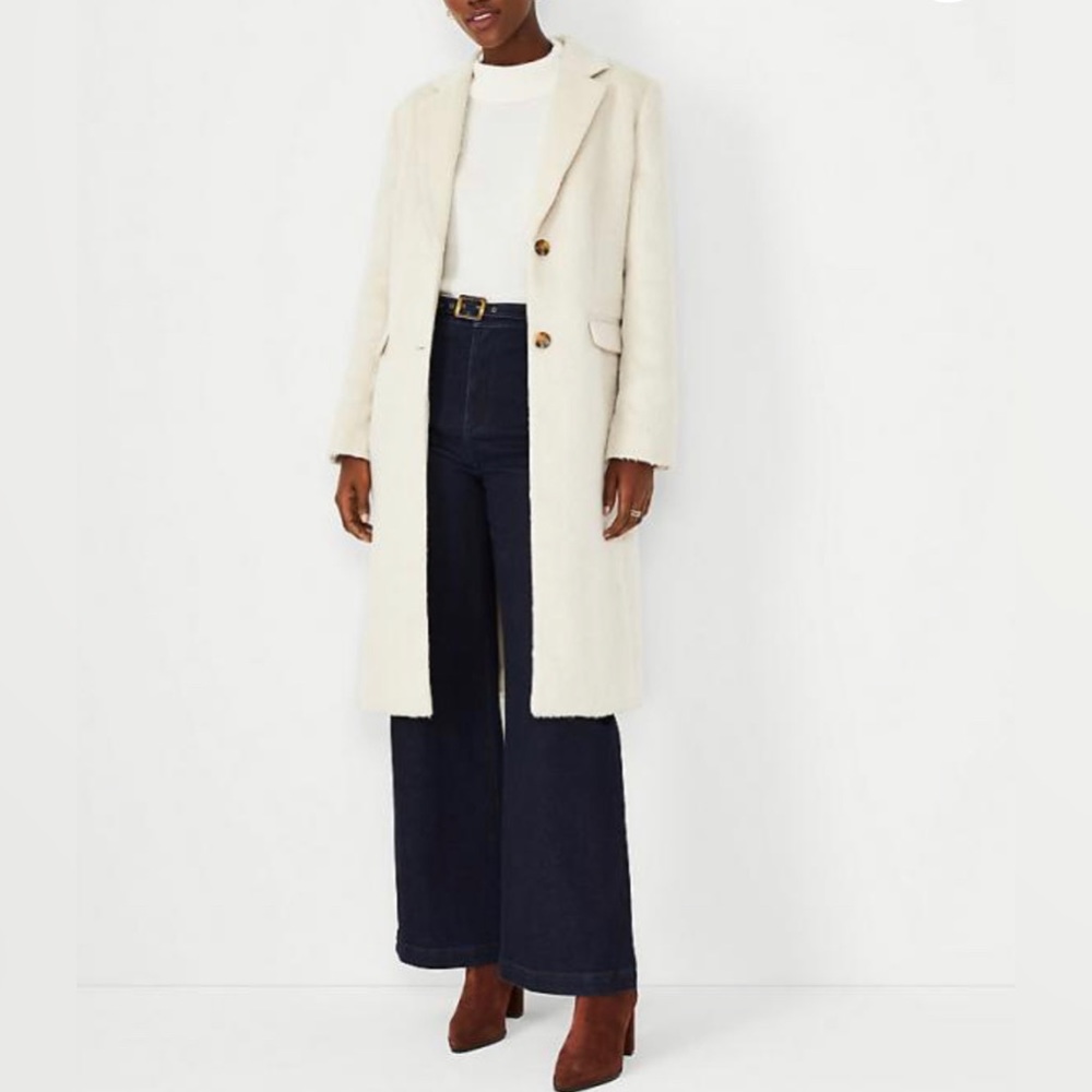Ann Taylor Petite Wool Blend Chesterfield Coat